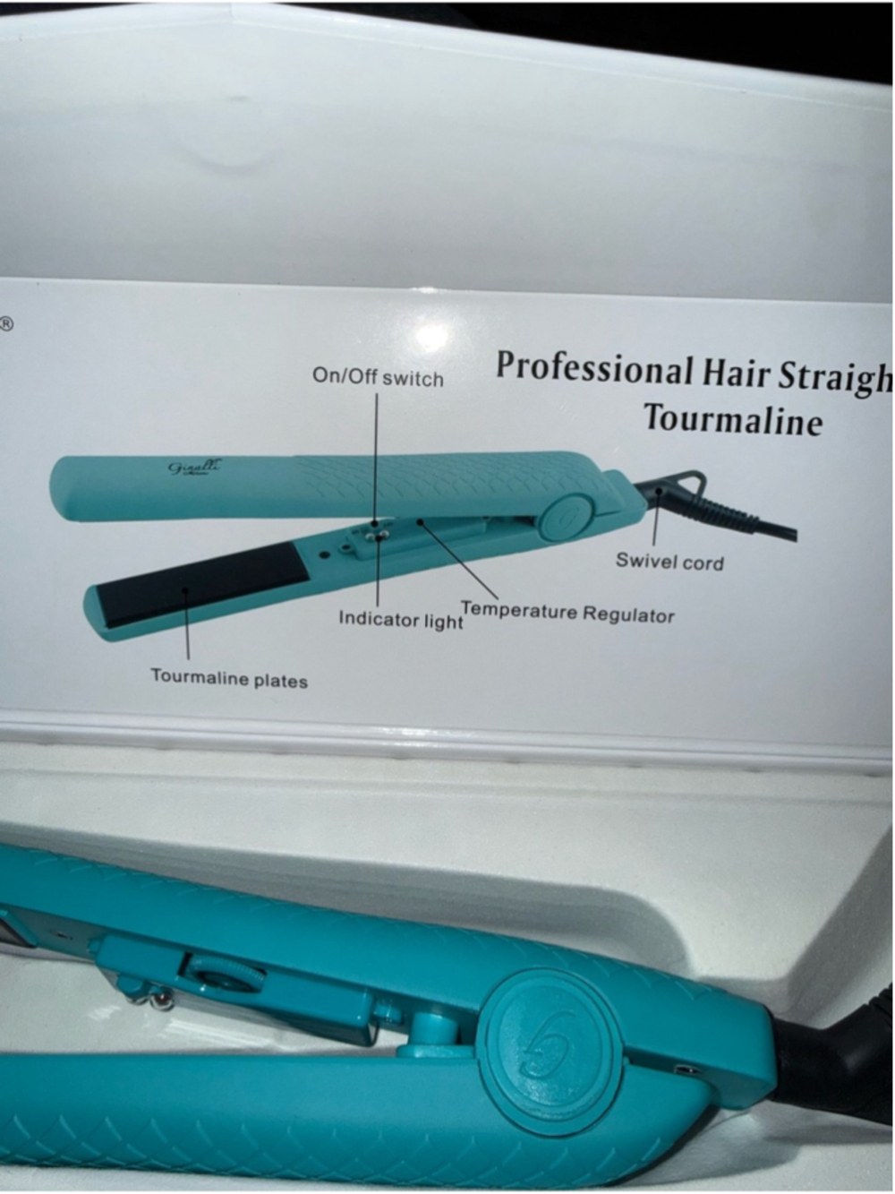 Teal Ceramic Hair Straightener - Teal - Picture 6 of 9